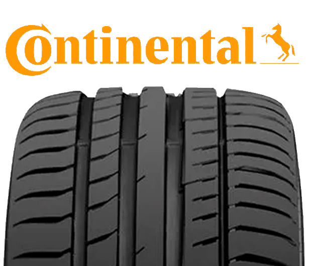 Imagem de pneu da marca Continental.